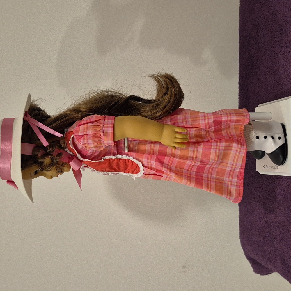 RETIRED American Girl Marie-Grace Doll, Party Outfit, Fancy Coat, & Boots - Picture 5 of 16